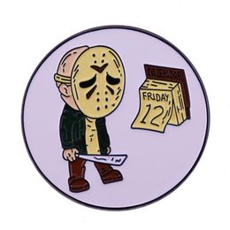 Halloween Horror Movies Enamel Pins Collect Christmas Fashion Jewellery Gifts Metal Cartoon Brooch Backpack Collar Lapel Badges 1051