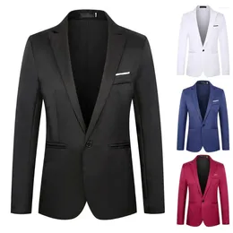 Men's Suits Classic Business Blazer Outwear Unique Cutting Trendy Lapel Slim Wedding Suit Coat Men All-Match