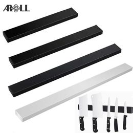 Black Power 304 Stainless Steel Wall Mount Kitchen Magnet Magnetic Knife Holder Bar Rack Knives Organiser