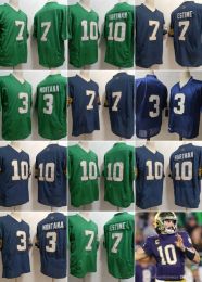 NCAA Notre Dame College Football Jerseys 10 Sam Hartman 7 Audric Estime 3 Joe Montana All Stitched Mens S-XXXL