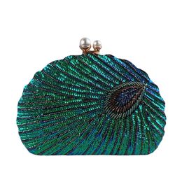 Vintage Beaded Clutch Evening Bags for Women Formal Bridal Wedding Clutch Purse Prom Cocktail Party Handbags DHL Shipping