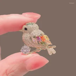 Brooches Magpie Bird High-grade Brooch Sense Minority Anti-slip Button Personality Suit Collar Pin Accessories