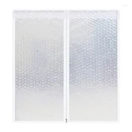 Curtain Window Insulation Kit For Winter Heat Resistant Door Film Insulator With Zipper 100x80cm Winterizing Shrink Covering