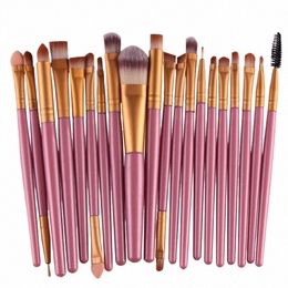 20 PCS Makeup Brush Set Eye Shadow Brush Set Foundati Brush Beauty Tools Super Soft Man-made Fibres Full Set b5R5#