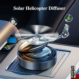 Car Air Freshener Solar powered helicopter automobile air freshening propeller perfume supply decoration interior accessories perfume 240323