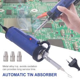 Tips New Automatic Desoldering Pump Portable Handheld Vacuum Solder Sucker Tin Removal Diy Tool for Thick Film Integrated Circuits