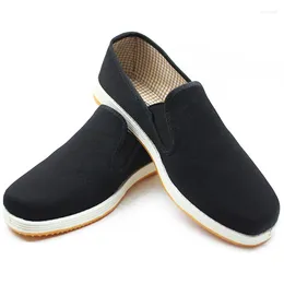 Casual Shoes Wholesale Of Men's Cow Tendon Sole Black Cloth With Rubber Soles Old Beijing Middle-aged And Elderly