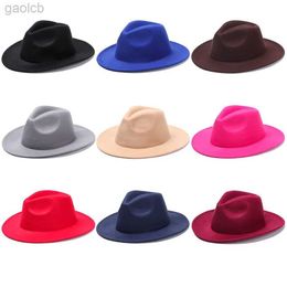 Wide Brim Hats Bucket Hats Retro wide Brim denim hat womens dress dance stage performance jazz hat Panama Fedora hat 24323