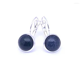 Dangle Earrings 10MM 12mm Bluesand Stone Environmental Protection Charms For Women Fashion Jewellery
