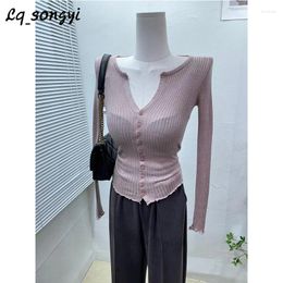 Women's T Shirts Thin - Slightly See-through ! Single Breasted Slim Fit Women High Strech Tight Shirt Lq_songyi Long Sleeve Solid Top