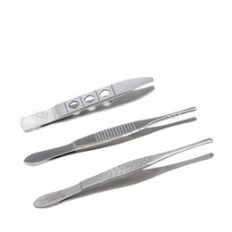 use Stainl Steel Eyel Tweezers To Pull Down Eyebrow And Clamp False Eyel Straight Round Head Tweezers r9HA#