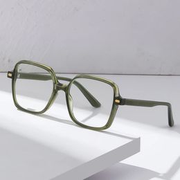 Women Fashion Acetate Blue Light Blocking Computer Glasses Without Degrees Female Square Eyewear Spectacles Frames BC907 240322