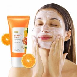 vitamin C Facial Cleanser Skin Cleansing Moisturizing Anti Acne Blackhead Remove Skincare Face W Foam Face Cleanser Skin Care u7G8#