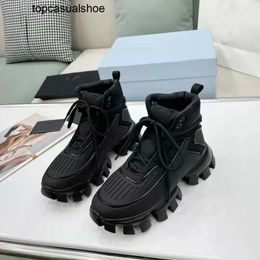 Pradoity Platform praddas Contrasting Short Boots Fashion Designer Colours Pada Prax Sneakers Casual Lace-up Sport Shoes
