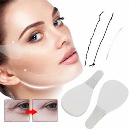 40pcs/set Instant Invisible Face Stickers V-Shape FaceSagging Skin Lift Up Facial Thin Line Wrinkle Fast Chin Adhesive Tape Tool O83G#