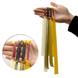 Slingshot Hunting 3pcs/6pcs/9pcs Flat Rubber Lengthened About Band 075-10mm High Elasticity 60cm Powerful For Accessories Lbhnm