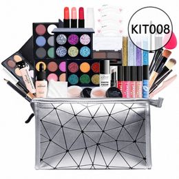 full Starter 35pcs Makeup Kits Light Make up Gift Box Eyeshadow Lip Gloss Lipstick Brushes Eyebrow Ccealer Foundati TSLM1 R3IF#