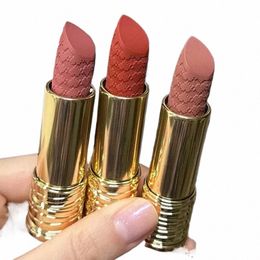 trendy 3 Colors Matte Lipstick Waterproof Lip Gloss Red Tinted Balm 24 Hours Lg Lasting Moisture Korea Beauty Brand Makeup B8Go#