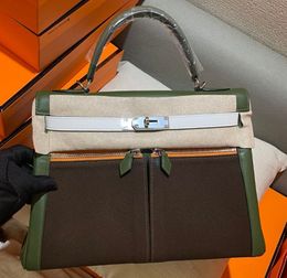 Designer bag brand handbag totes 32cm man and women fashion shoulder bag Fully handmade stitching quality Genuine Leather many colors fast delivery