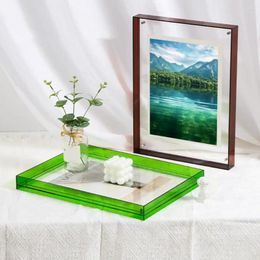 Frames Acrylic Po Frame Floating Effect Modern Picture For Gallery Home Office Decor Vibrant Desk