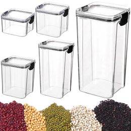 Storage Bottles Grain Organizer With Lid Food Preservation Box Moisture-Proof Thickened Sealed Tank Household Kitchen Tools