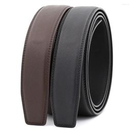 Belts For Men High Quality Male Strap Genuine Leather Waistband Ceinture Homme No Buckle 3.1cm