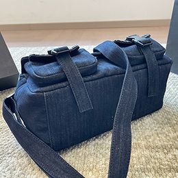 Fashion designer Top Bags Blue Quilted Denim Multi Pocket Crossbody Bag Preferred bag for everyday travel Sizes 35*18CM