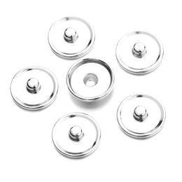 Snap Base Jewelry Accessories Fyndkomponenter Inner Diameter 10mm 16mm 18mm kant Basspänne Metal Snap -knappar Ställ in för Make Glass Snap -knappar Beslag