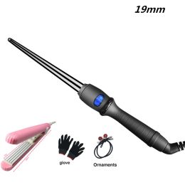 Irons 2020 Package sale LCD single cone hair curlers horn head pear electric wave wave perm rod does not hurt power generation coil