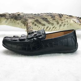 HBP Non-Brand designer mens genuine leather shoes famous brands luxury crocodile skin handmade shoes