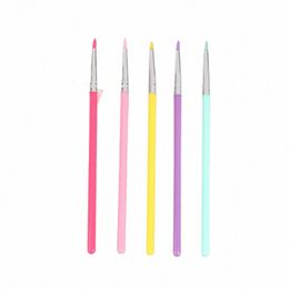 makeup Brushes Eyeliner Makeup Brush Nail Art Pointed Brush Facial Paintbrush Beauty Silice Tools V8fI#