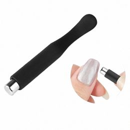 1pc Black Silice Magnet Stick Strg Effect Magetic Board For 3D 9D UV Gel Polish Cat Eye Line Strip Multi-functi Nail Tools J8UA#