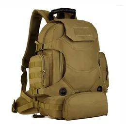 Backpack Tactics Fan Of Military Camouflage 40 Litres Multifunctional Three With Combined Leisure Messenger Bag