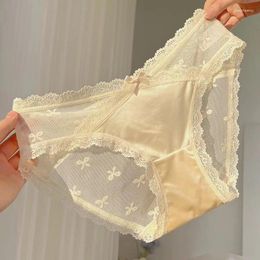 Women's Panties Pure Desire Sexy Satin Lace Underwear For Women Low Waist Breathable Cotton Triangle Pants