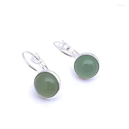 Dangle Earrings 10MM 12mm Green Aventurine Stone Environmental Protection Crystal Charms For Women Fashion Jewellery