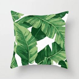 Pillow Machine Washable Cover Luxurious Leaf Print Soft Durable Decorative Case Easy To Clean Maintain