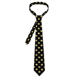 Bow Ties Gold Dot Tie Elegant Polka Dots Wedding Neck Unisex Adult Kawaii Funny Necktie Accessories Great Quality Pattern Collar