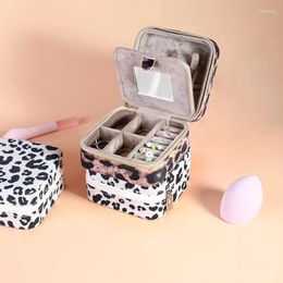 Jewellery Pouches Portable Mini Storage Box Travel Organiser Case Velvet Earrings Necklace Ring Display