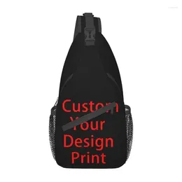 Backpack Custom Your Design Sling Crossbody Men Customised Printed Chest Shoulder Bag For Cycling Camping Daypack