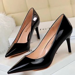 Dress Shoes High Heels Women Gold Silver Fetish Stiletto Woman Pumps Patent Leather Party Wedding Lady Summer Sandals 43