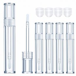 20pcs Empty Lip Gloss Tube 5ml Clear Lip Balm Bottles Refillable Lipstick Ctainer Eyel Growth Liquid Cosmetic Ctainer w6eQ#