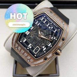 Hot RM Movement Wrist Watch Rm67-01 Automatic Mechanical Watch Series Rm6701 18k Rose Gold Diamond Date Display