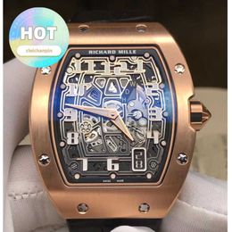 RM Racing Wrist Watch RM67-01 Men's Series RM6701 Rose Gold Limited Edition Automatic Chaining Ultra Thin Wrist Watch
