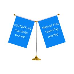 Accessories KAFNIK,Wholesale table desk flag Yshaped base desk flag with any 14*21cm flags,free shipping