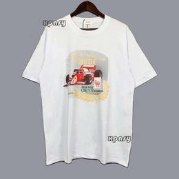 Rhude Shirt Designers Mens T Shirts for Summer Mens Tops Letter Polos Shirt Womens Tshirts Clothing Short Sleeved Large Plus Size 100% Rhude Short 755