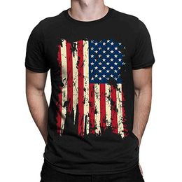 2023 Summer Independence Day Mens Personalised 3D Digital Printing Short Sleeve T-shirt Mens Short Sleeve