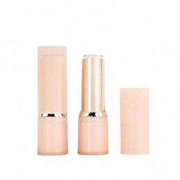 20pcs 50pcs Empty Lipstick Tube Beige Pink Makeup Cosmetics Packaging Ctainers Refillable Bottle Round 12.1mm Lip Balm Tubes f7MW#