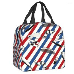 Storage Bags Barber Shop Insulated For Women Men Portable Hairdresser Salon Gift Cold Lunch Tote Office Picnic Travel