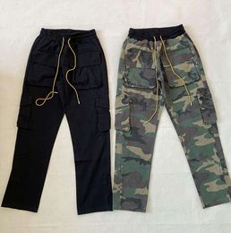 Vintage camo overalls Multiple Pockets Camouflage Pants Men Women 1 Best-Quality Cargo Trousers 2024