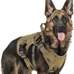 Dog Collars Tactical Harness Military Pet German Shepherd K9 Training Vest And Leash Set For Small Medium Large Dogs